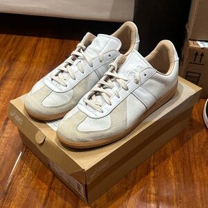 Adidas Germany Army Trainers Cream and Tan Sneakers